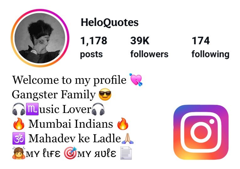 Gangster Bio For Instagram