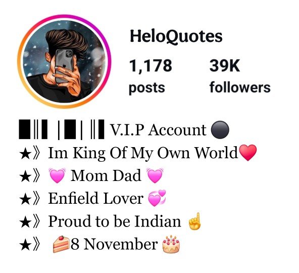 Instagram Bio Style