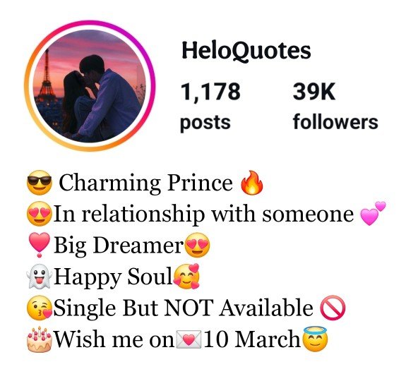 BF GF Love Bio For Instagram