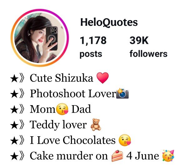 Stylish Bio For Instagram For Girls