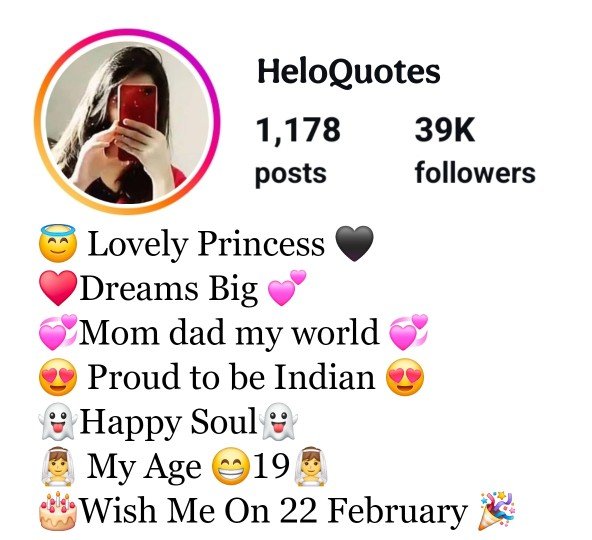 Instagram Bio For Girls
