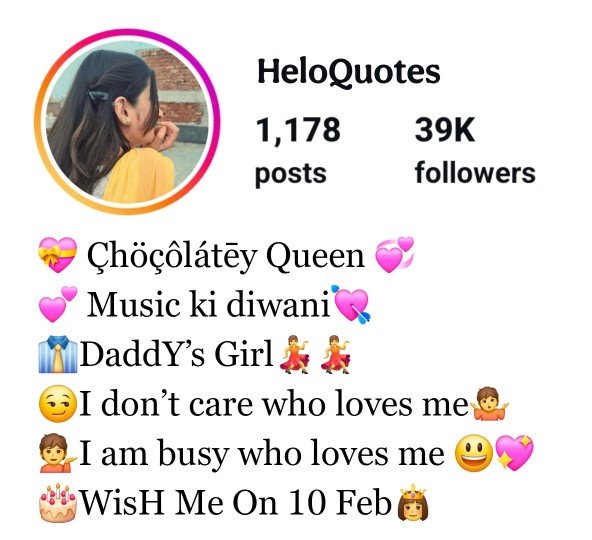 Best Instagram Bio For Girls in English